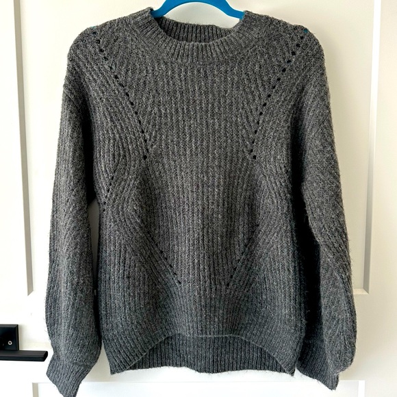 BP Women's Pointelle Crewneck Pullover Sweater Size XS - Picture 3 of 9